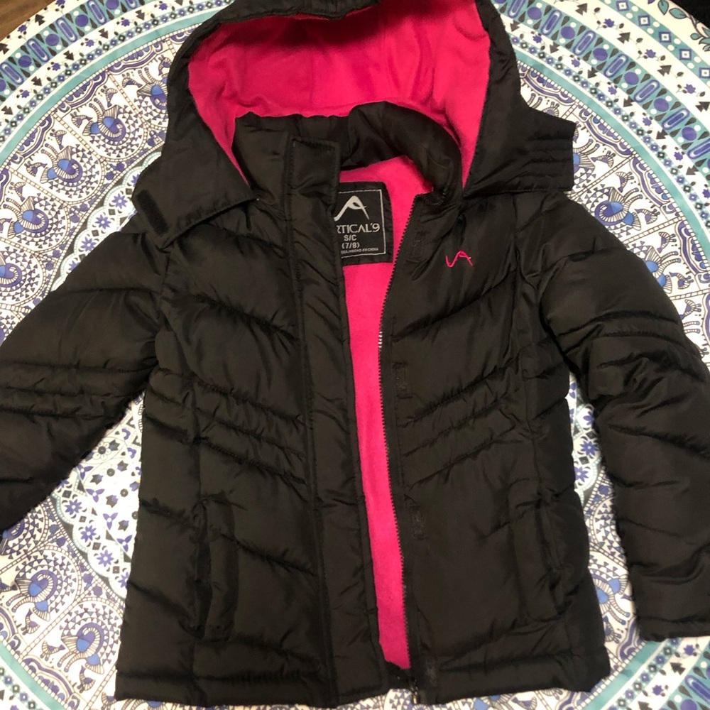 EUC girls black winter coat